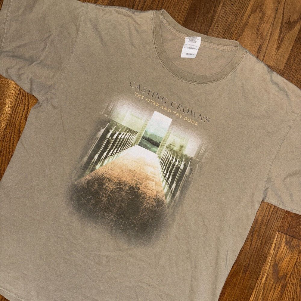 Casting Crowns The Altar and The Door 2007 US Tour Band T‎ Shirt Adult Large Y2K